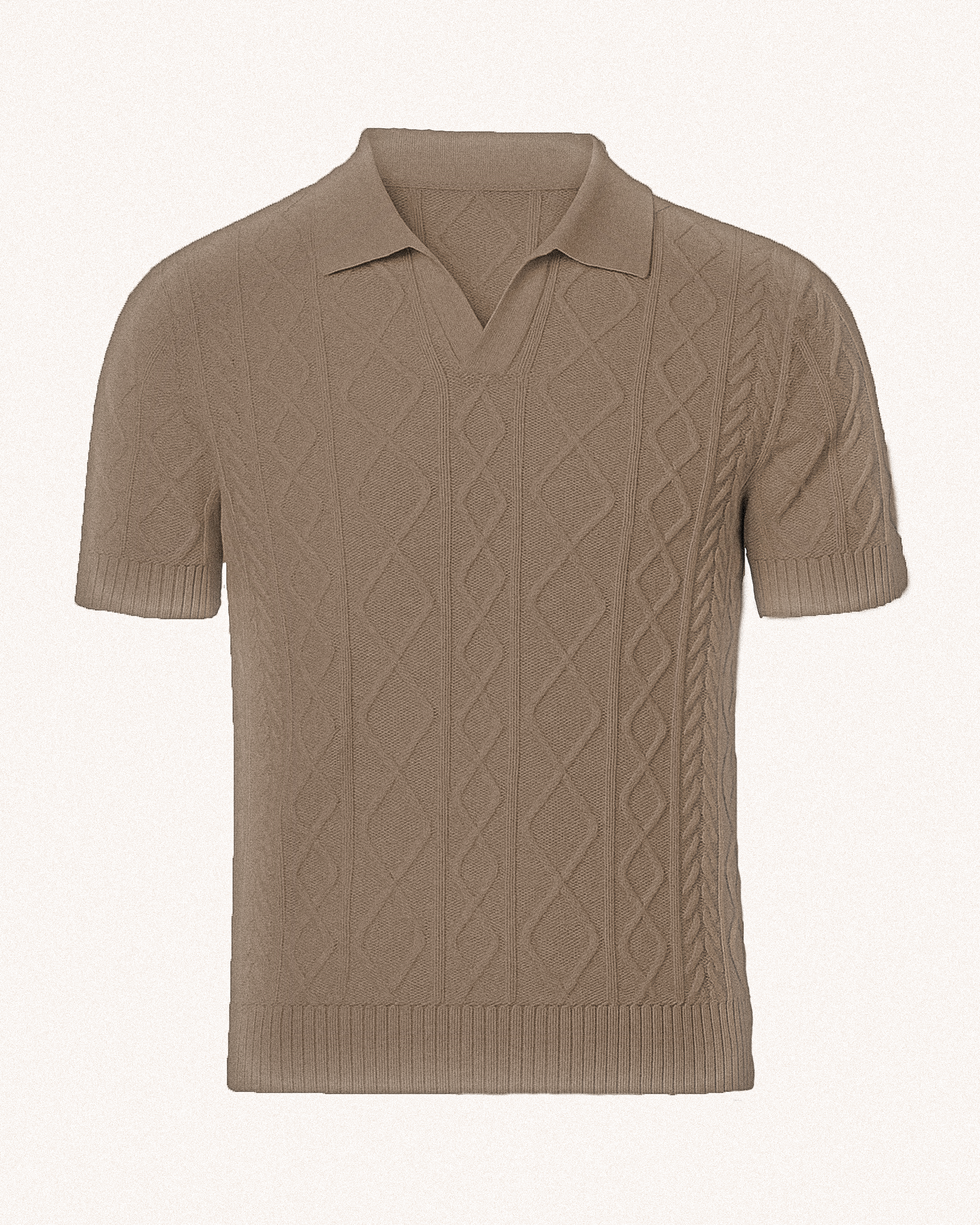 Cable Knit Polo
