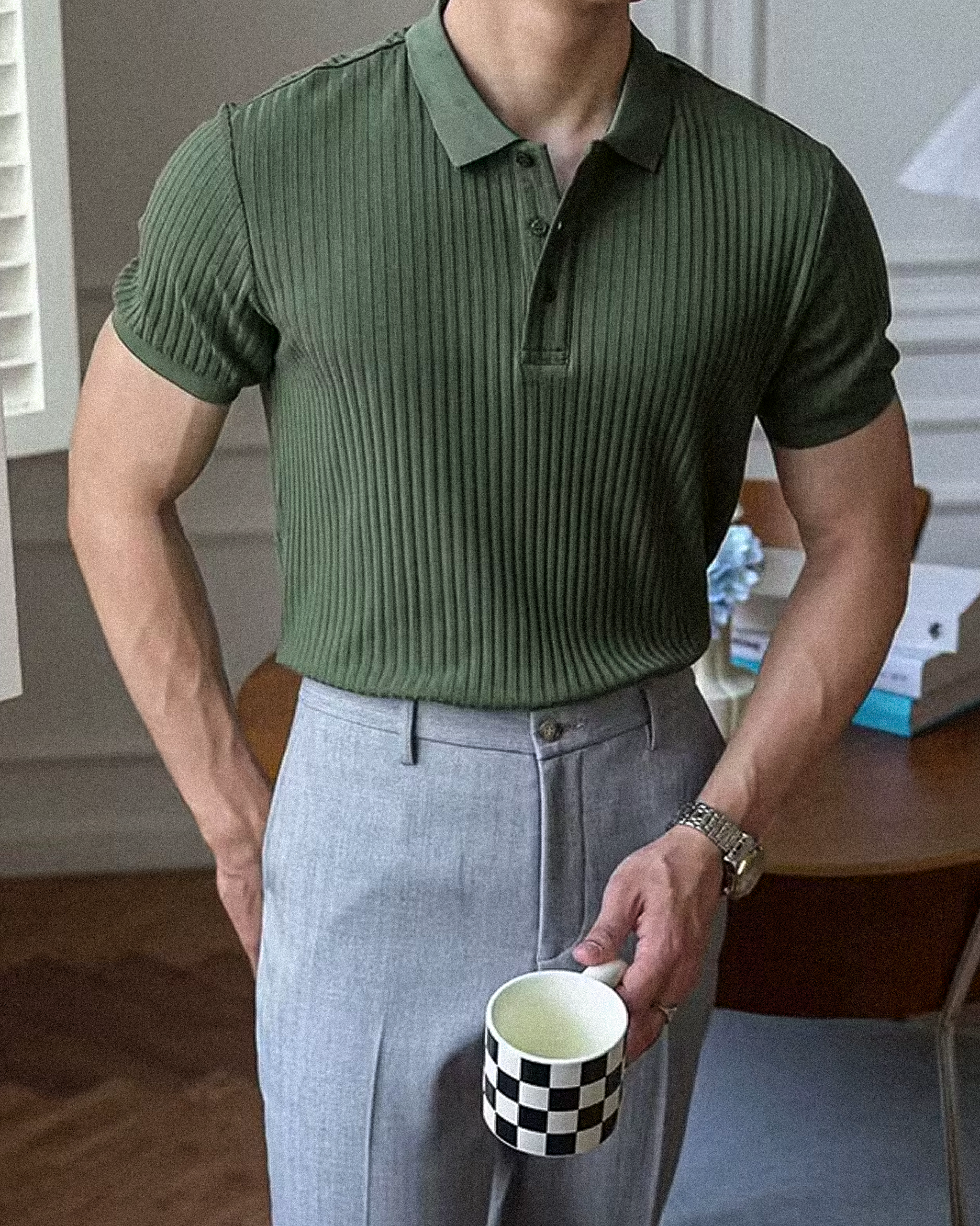 Vertical Texture Polo