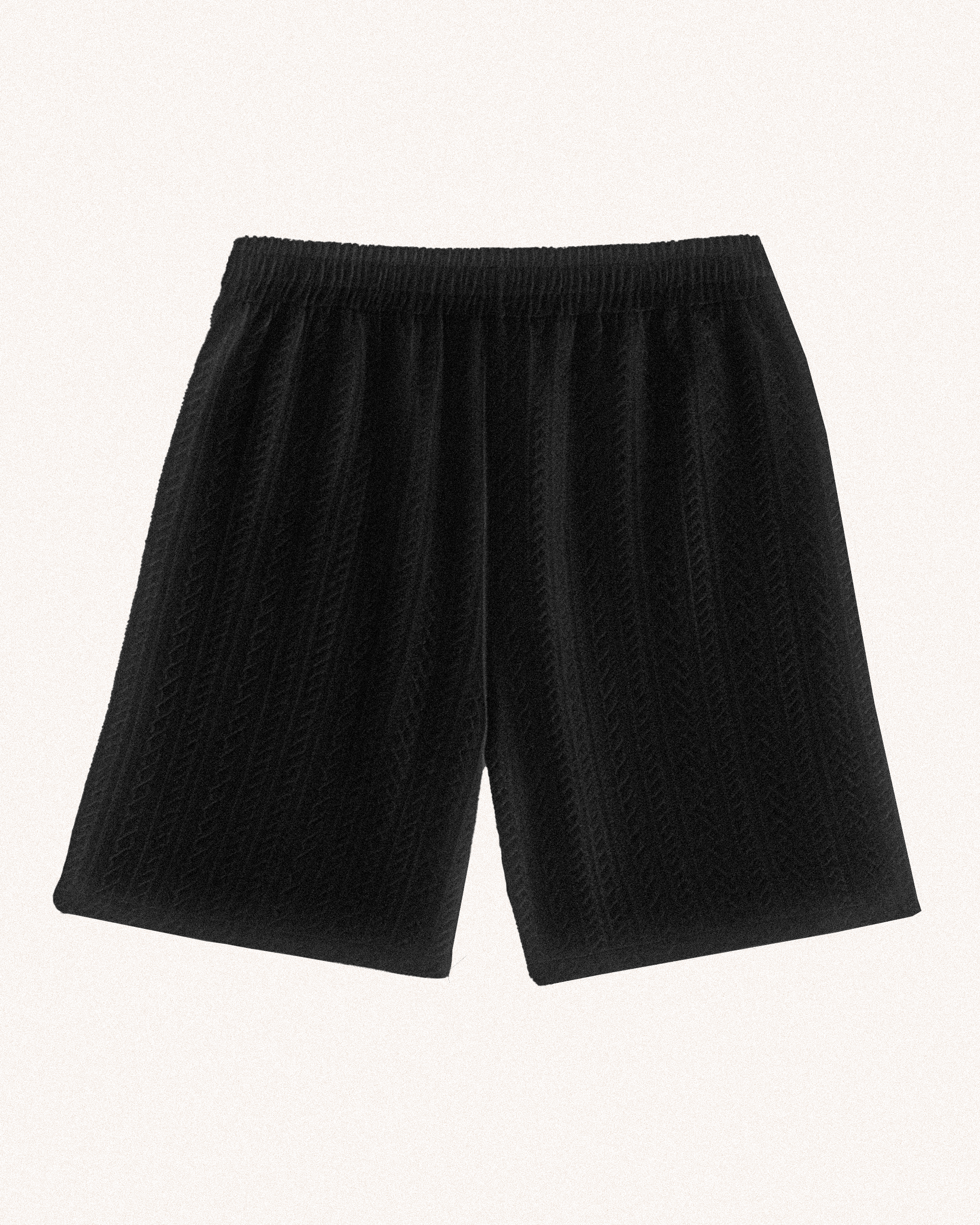 Textured Casual Shorts