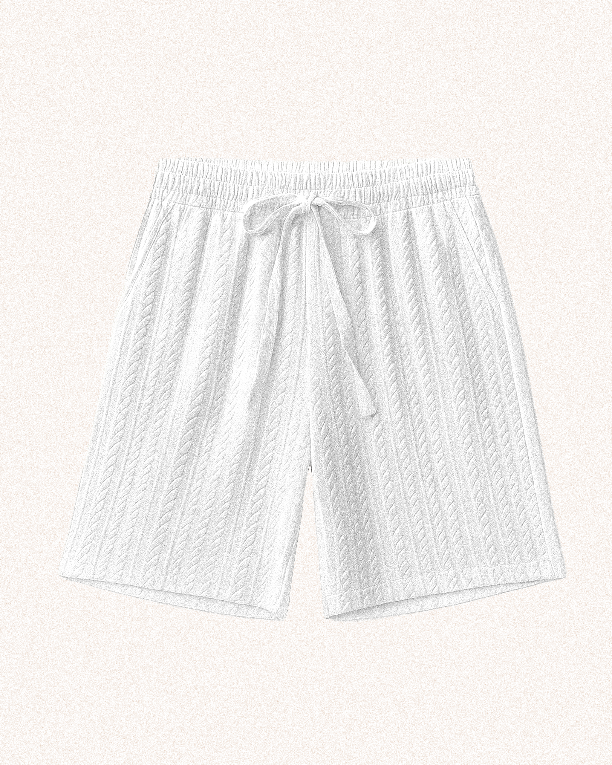 Textured Casual Shorts