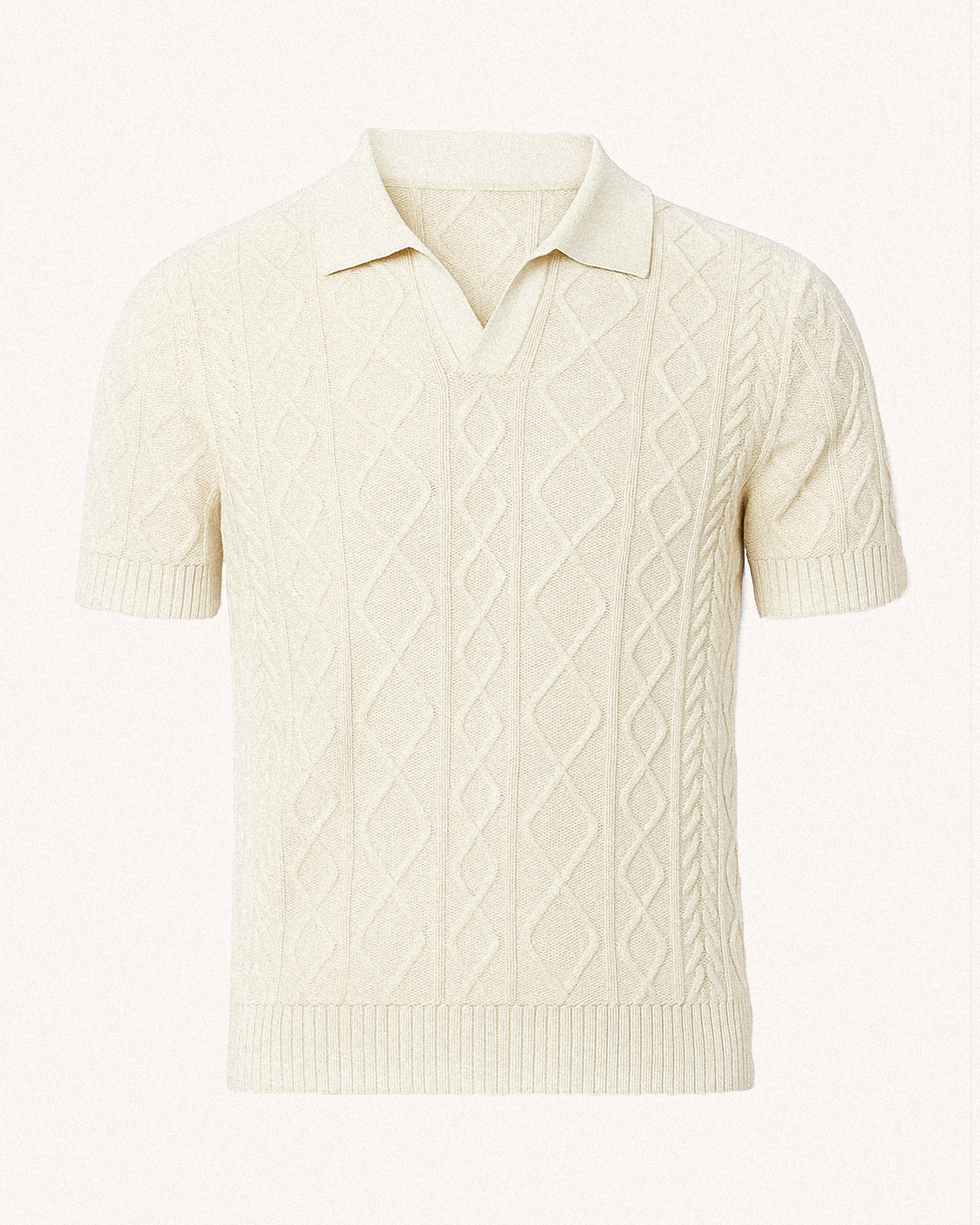 Cable Knit Polo