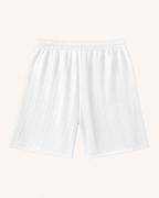 Textured Casual Shorts