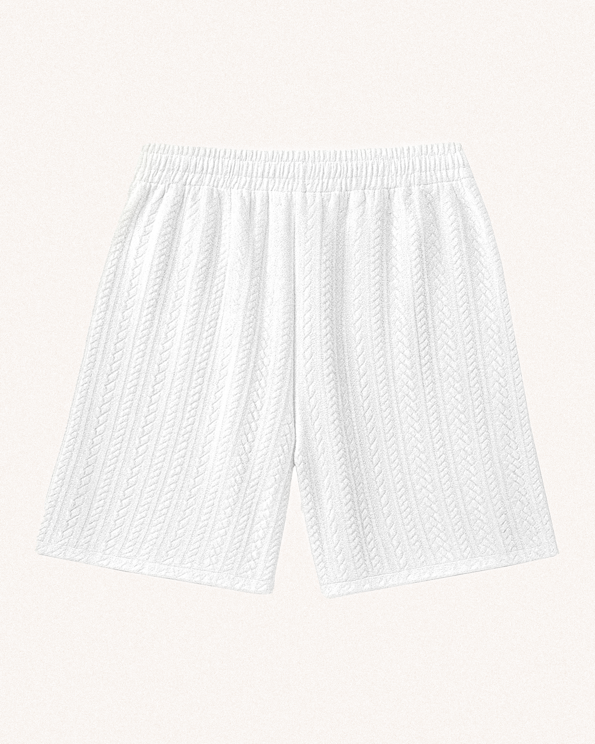 Textured Casual Shorts