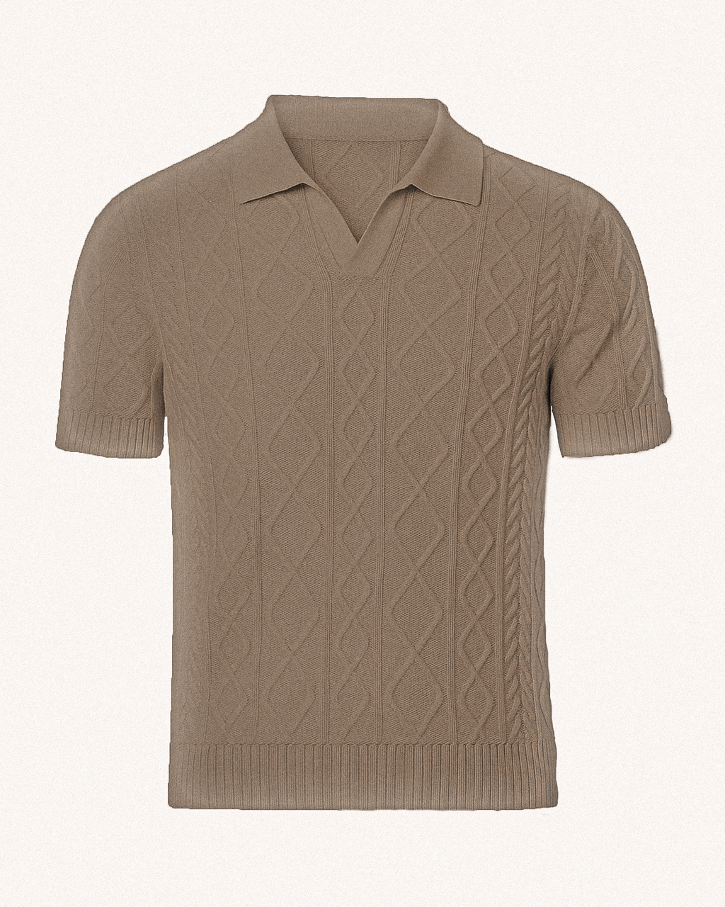 Cable Knit Polo