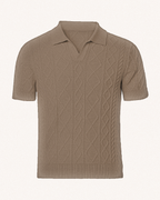 Cable Knit Polo