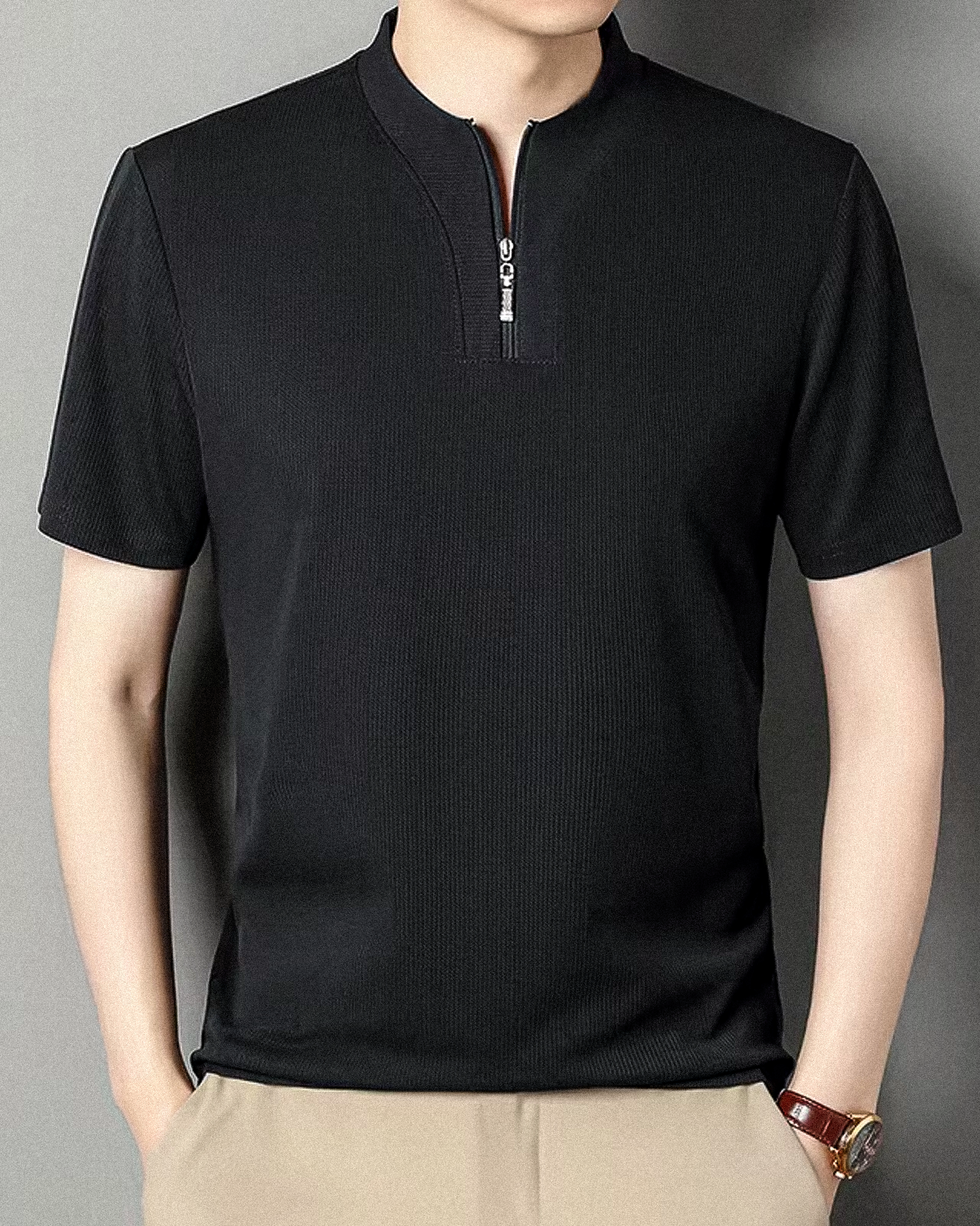 Zip Collar Polo