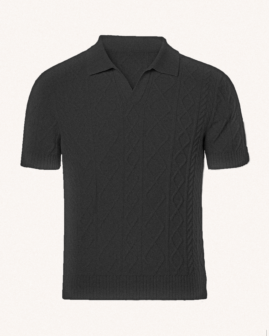 Cable Knit Polo